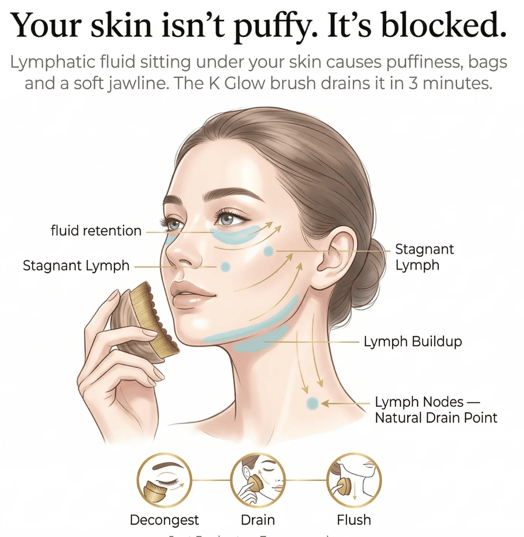 Lymphatic Gua Sha Brush for Snatched Face
